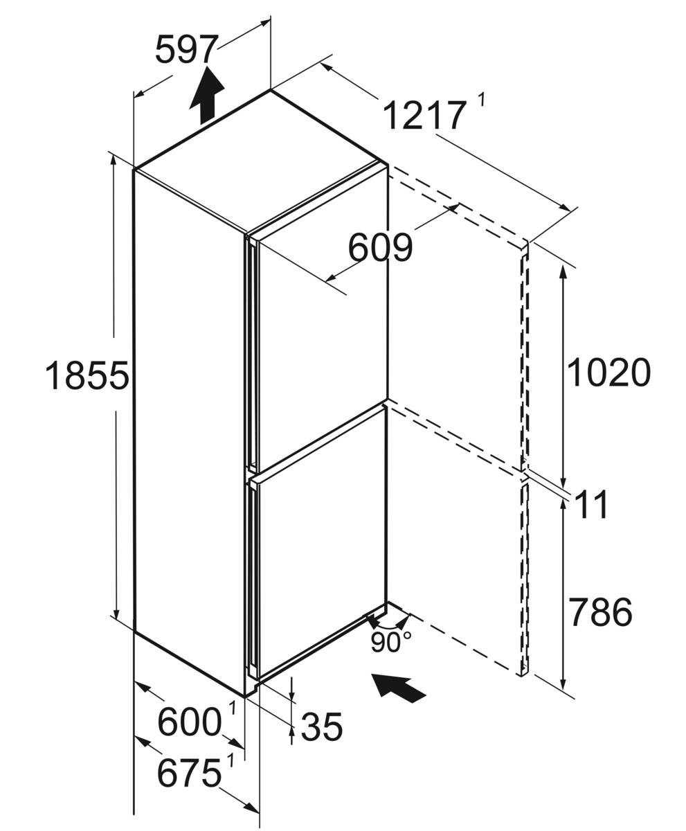 利勃海尔 CBNsfc 5223 冰箱冷柜组合 14