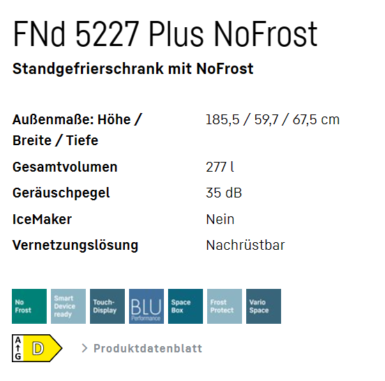 利勃海尔 FNd 522i 冷冻柜 13