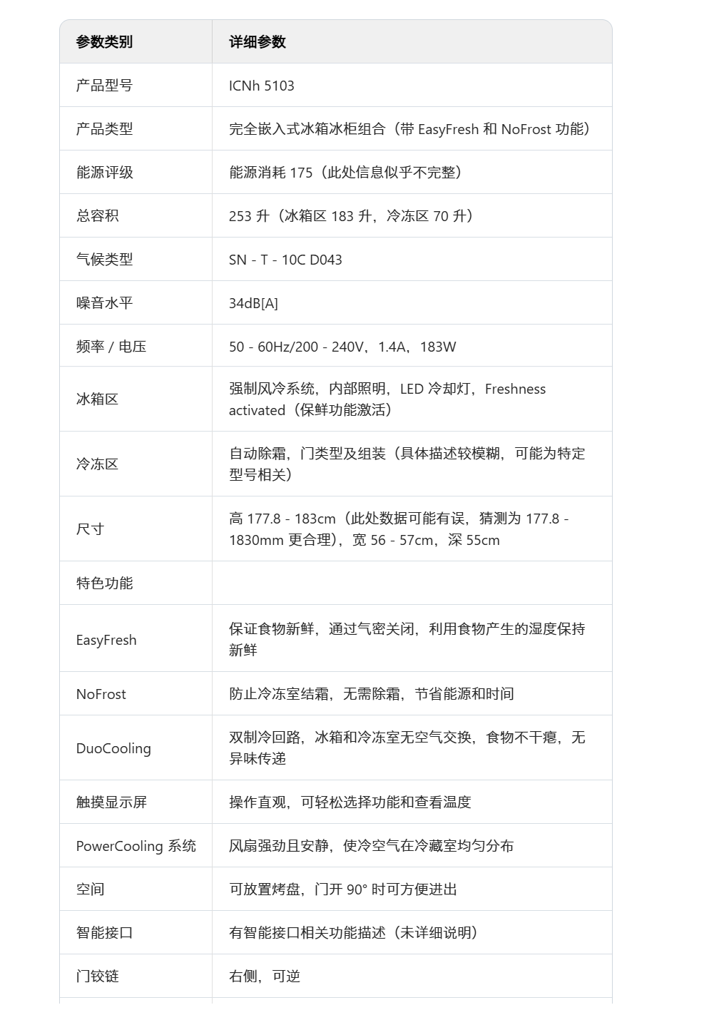 利勃海尔 ICNc 5103 冰箱冷柜组合