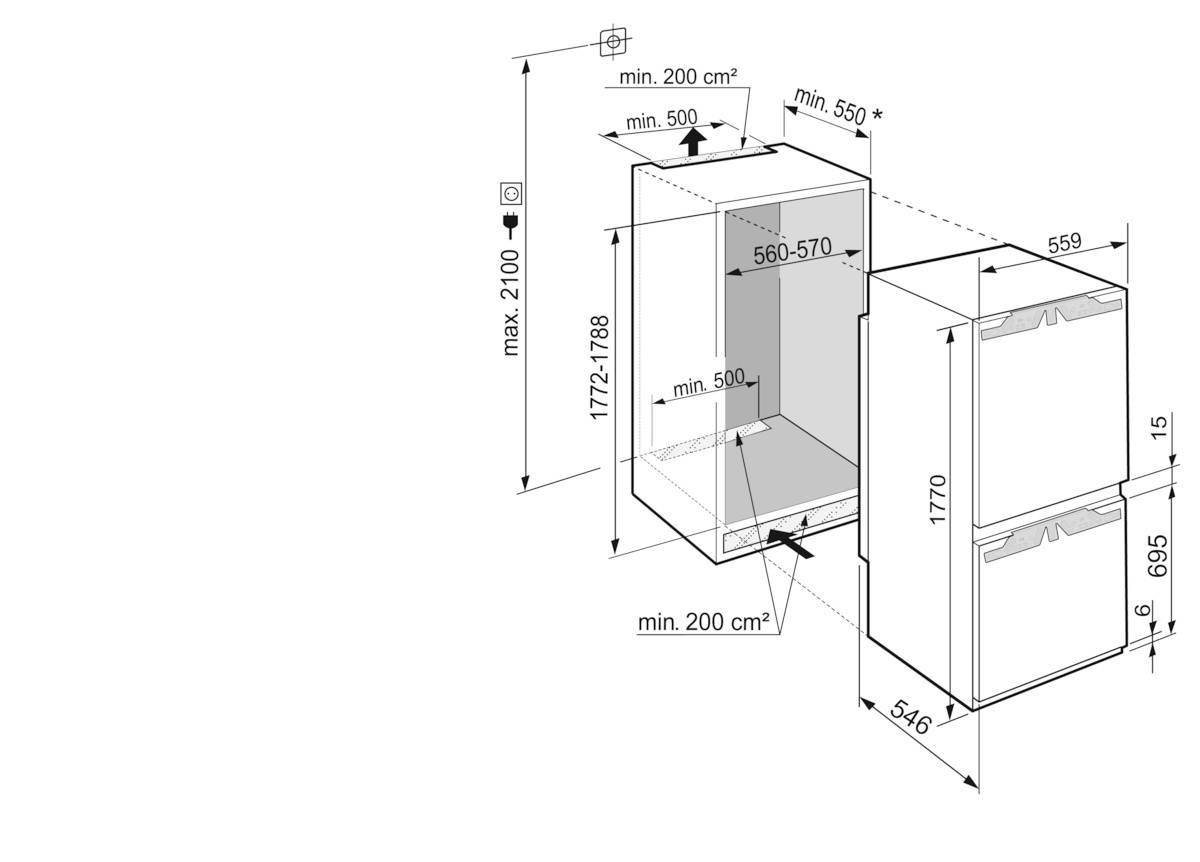 利勃海尔 ICd 5103 冰箱冷柜组合 5