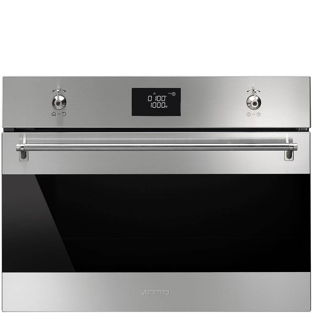 Smeg斯麦格嵌入式微波烤箱SF4390MCX