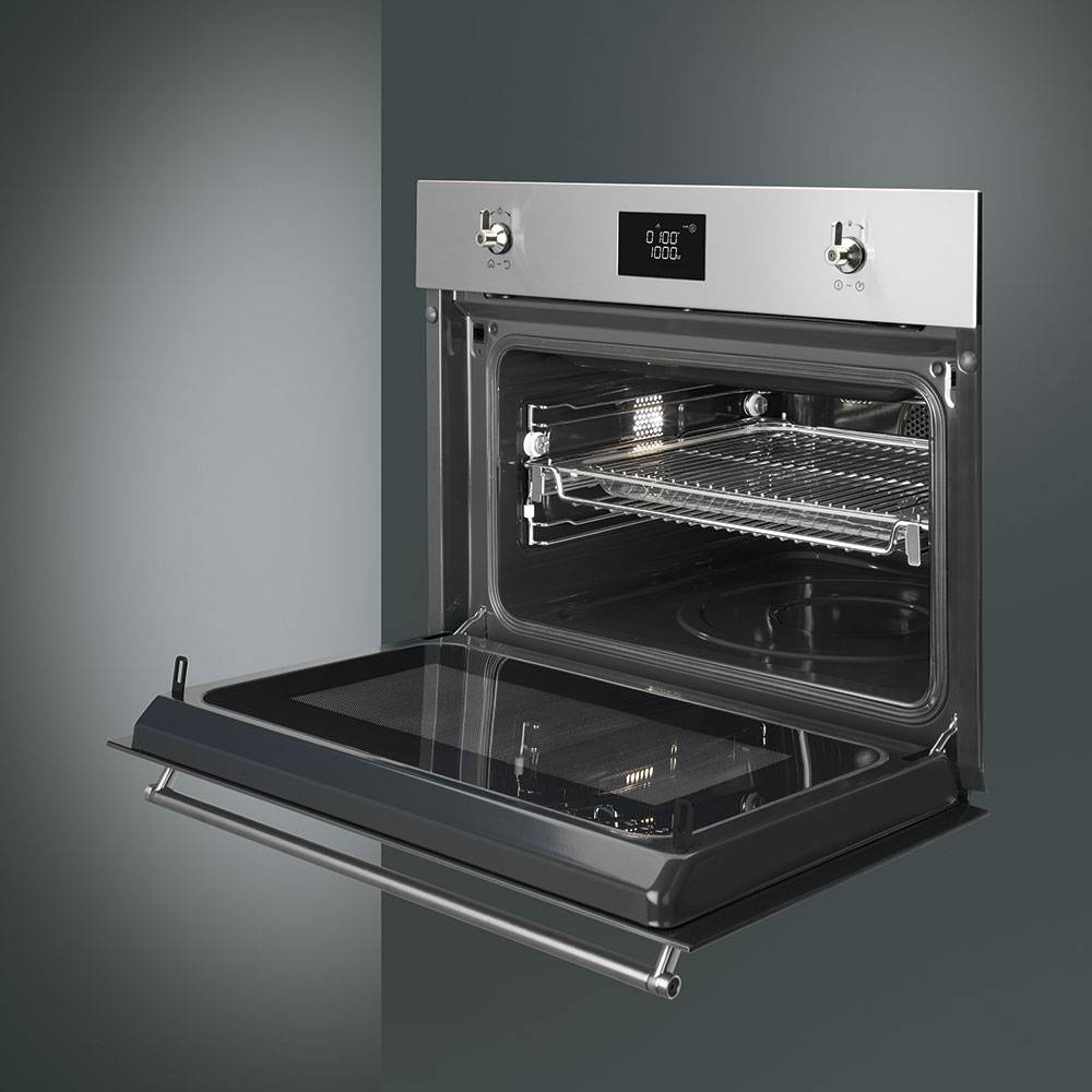 Smeg斯麦格嵌入式微波烤箱SF4390MCX 4