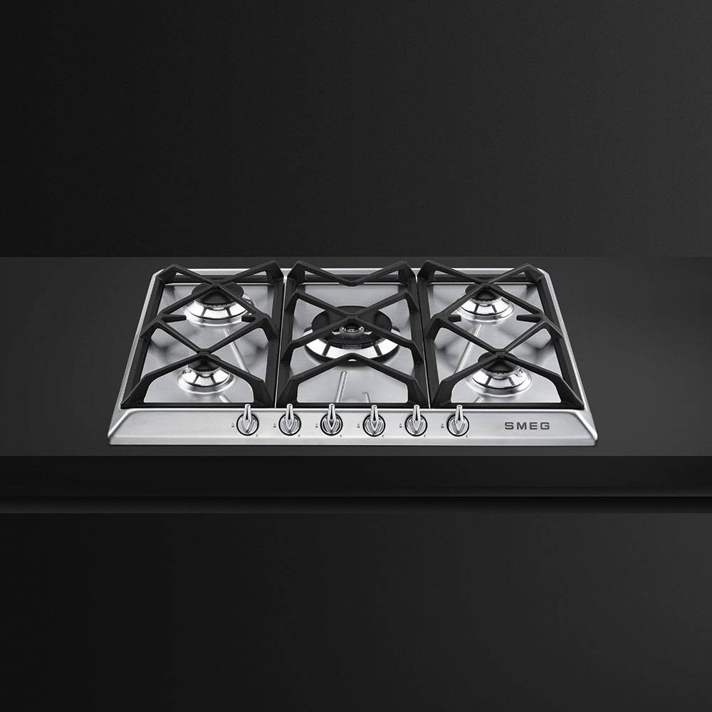 Smeg 五眼嵌入式燃气灶 SR975XGH 2