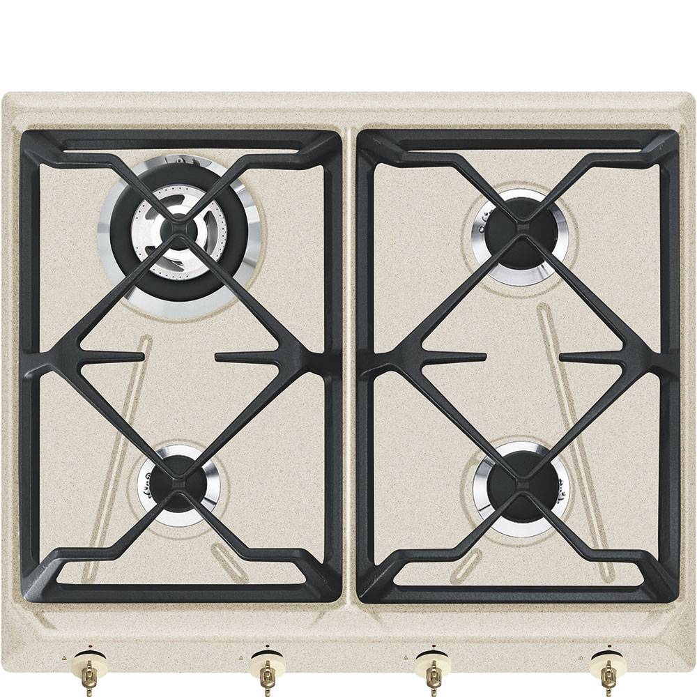 Smeg 嵌入式四眼燃气灶 SRV864AVOGH