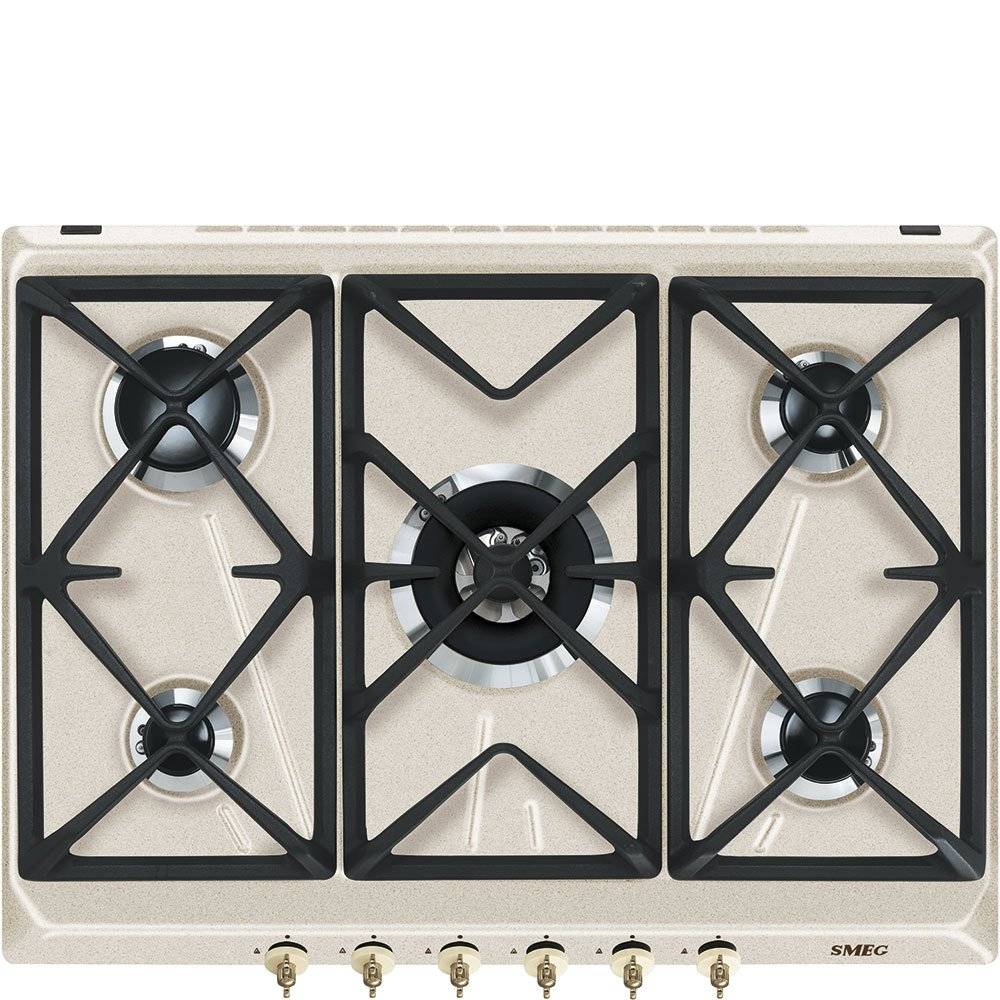 Smeg 嵌入式五眼燃气灶 SRV876POGH