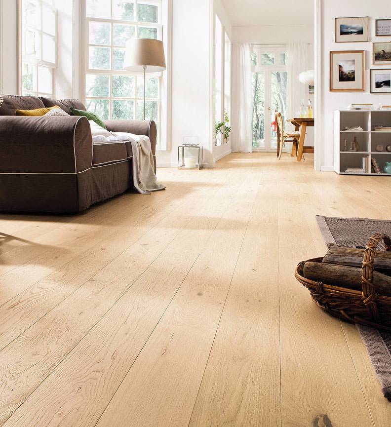 德国汉诺地板三层橡木Plank 1-Strip 180 2V Oak Light White Sauvage brushed 529268