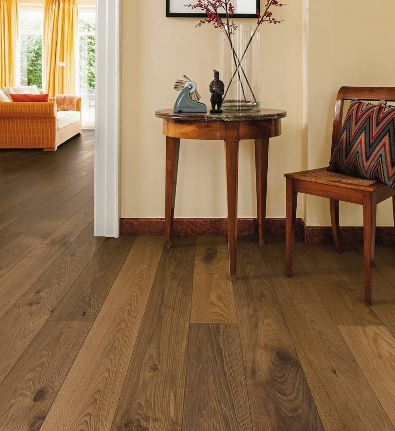 德国汉诺地板三层橡木Plank 1-Strip 180 4V Smoked Oak Sauvage retro brushed 534152