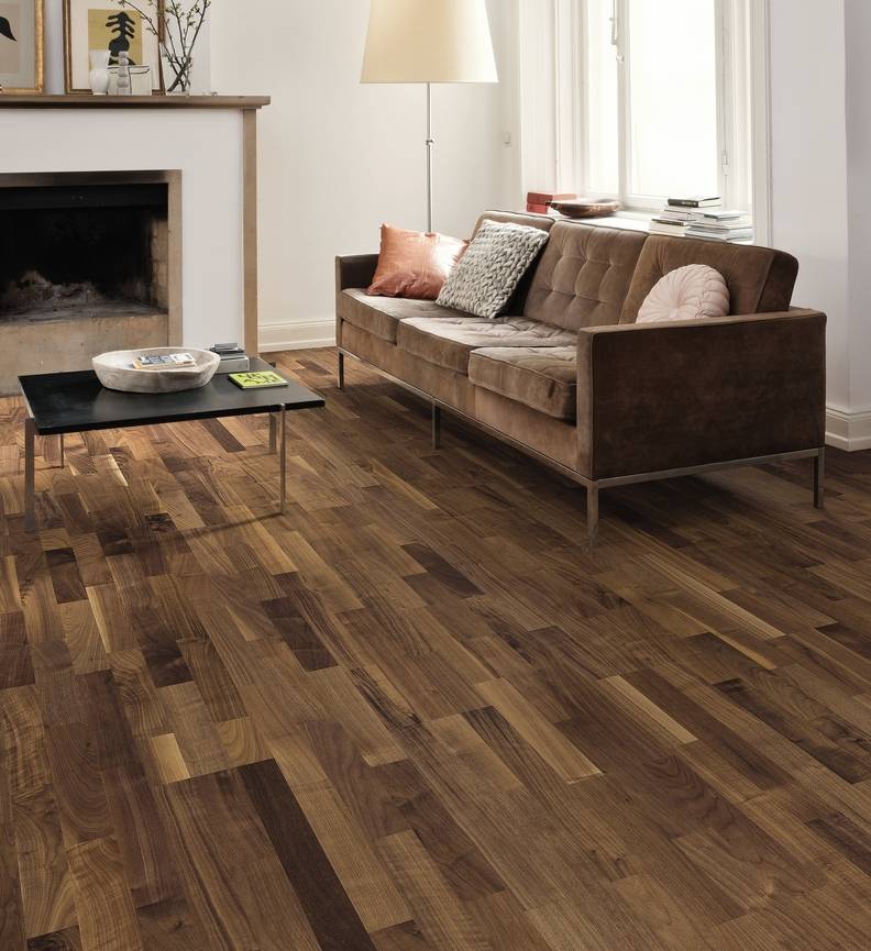 德国汉诺地板三层橡木Longstrip American Walnut Favorit 534593