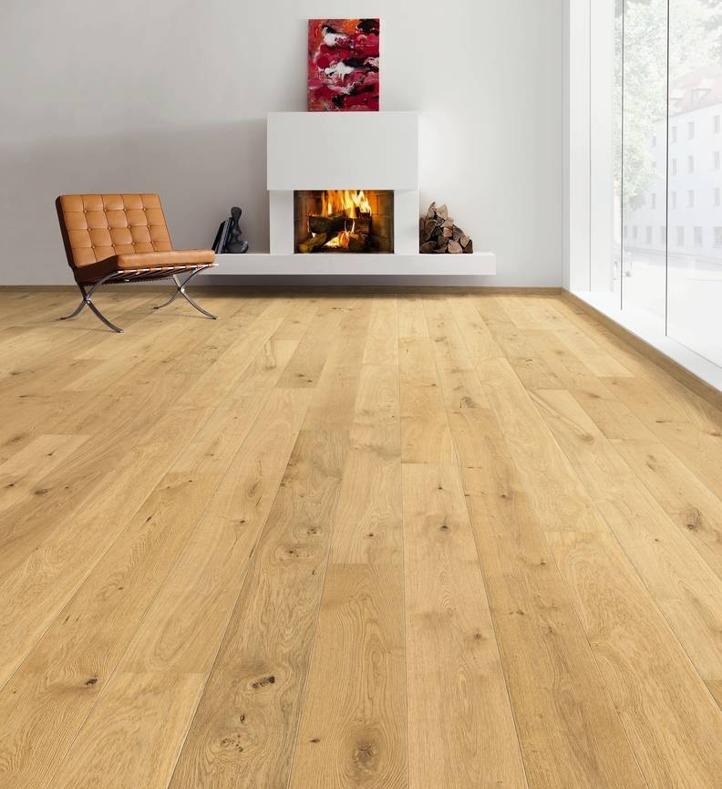 德国汉诺地板三层橡木Plank 1-Strip 2V Oak Universal brushed 534605