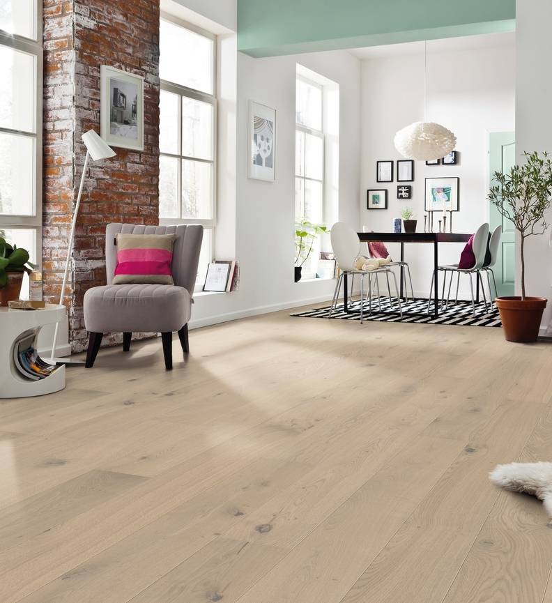 德国汉诺地板三层橡木Plank 1-Strip 180 2V Oak Sand Grey Sauvage brushed 535450