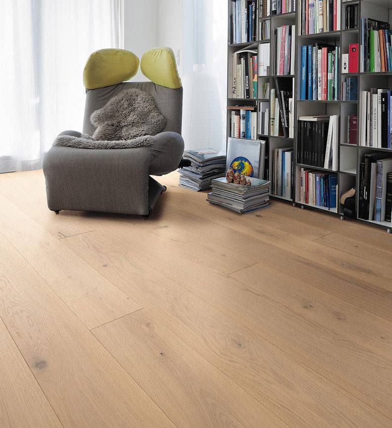 德国汉诺地板三层橡木Plank 1-Strip 180 4V Oak Puro White Sauvage retro brushed 535622