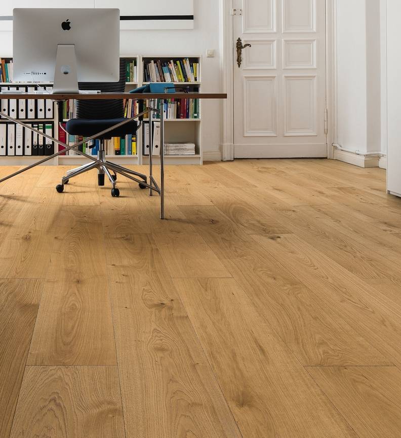 德国汉诺地板三层橡木Plank 1-strip Plaza 240 4V Oak Markant brushed 536546