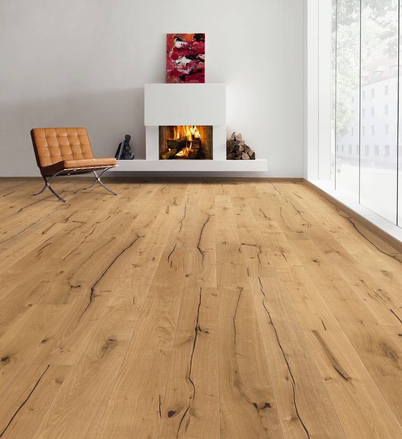 德国汉诺地板三层橡木Plank 1-Strip 2V Oak Alabama brushed 537349