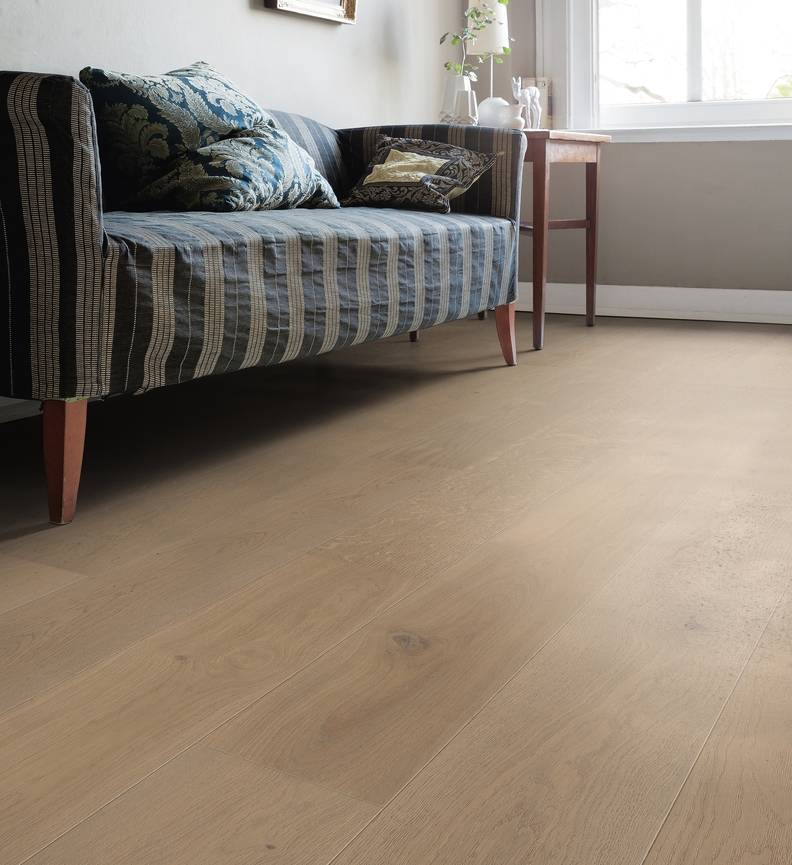德国汉诺地板温莎灰三层橡木Plank 1-Strip 180 4V Oak Sand Grey Markant brushed 538943