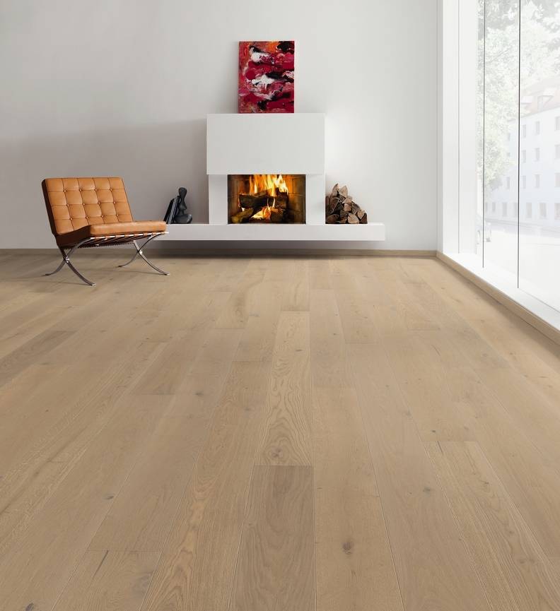 德国汉诺地板三层橡木Plank 1-Strip 180 4V Oak Sand Grey Sauvage brushed 538945