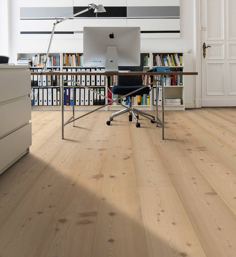 德国汉诺地板三层橡木Plank 1-Strip 180 4V Larch Puro White Universal brushed 538953