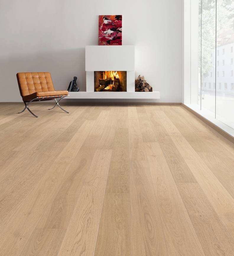 德国汉诺地板三层橡木Plank 1-Strip 180 2V Oak Puro White Markant brushed 538960