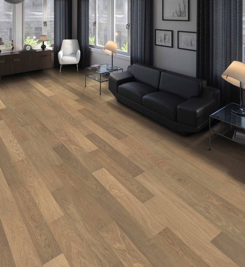 德国汉诺地板三层橡木Strip Prestige Fumed Oak Puro White Markant brushed 540153