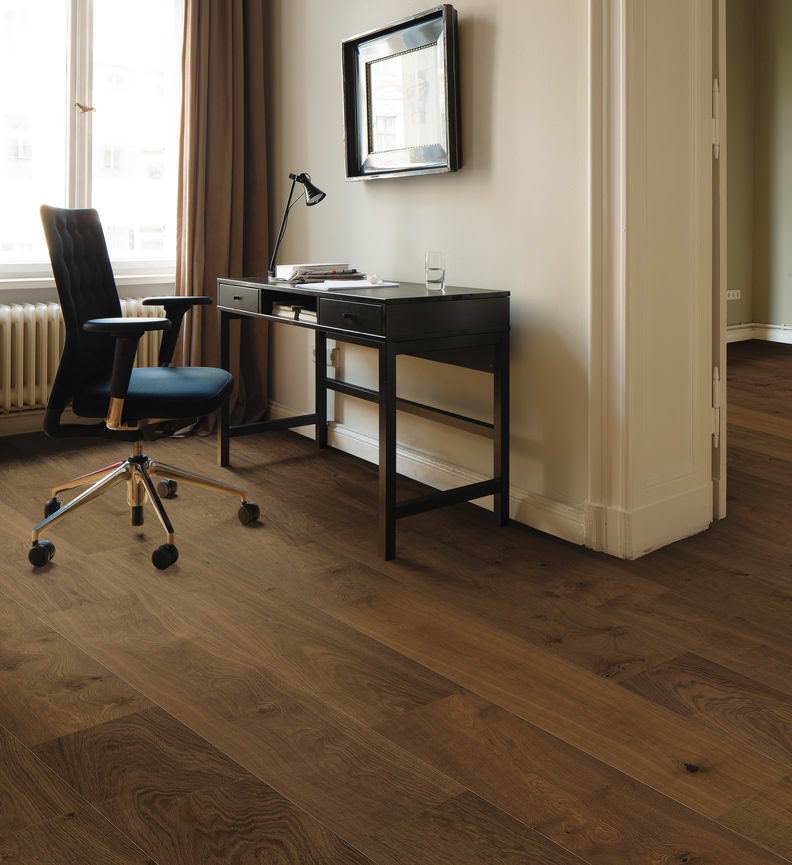 德国汉诺地板三层橡木Plank 1-strip Plaza 240 4V Fumed Oak Universal brushed 540232
