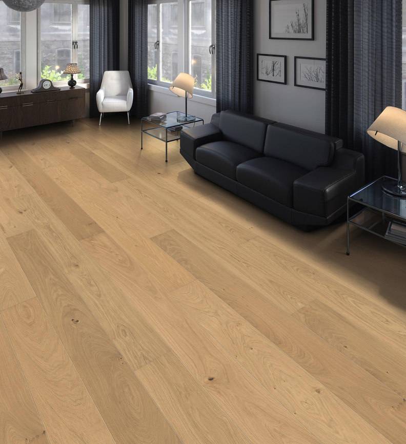 德国汉诺地板三层橡木Strip PL Maxim 4V Oak invisible Markant brushed 540992