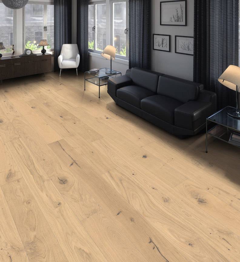 德国汉诺地板三层橡木Strip PL Maxim 4V Oak invisible Sauvage brushed 541003
