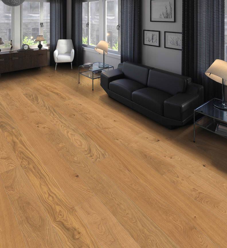 德国汉诺地板三层橡木Strip PL Maxim 4V Oak Markant brushed 541004