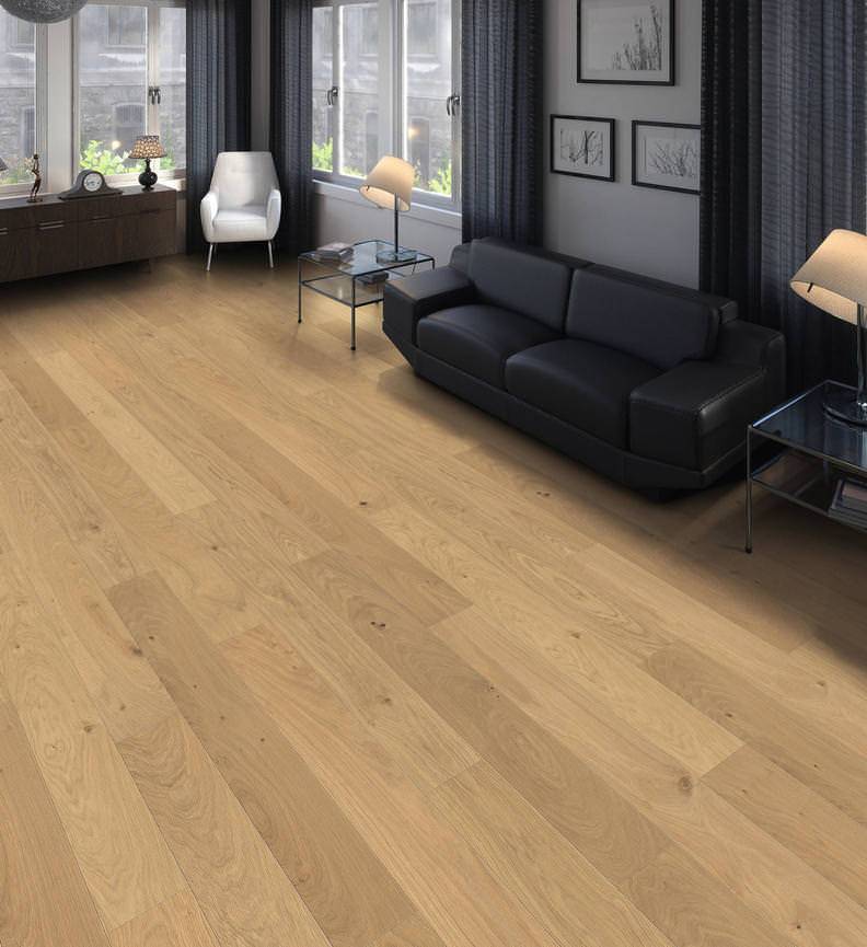 德国汉诺地板三层橡木Plank 1-Strip 140 4V Oak invisible Markant brushed 541707