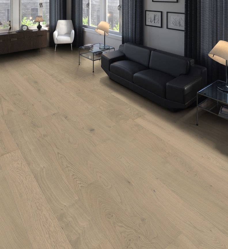 德国汉诺地板三层橡木Plank 1-Strip 180 2V Oak Sand Grey Markant silk 541809