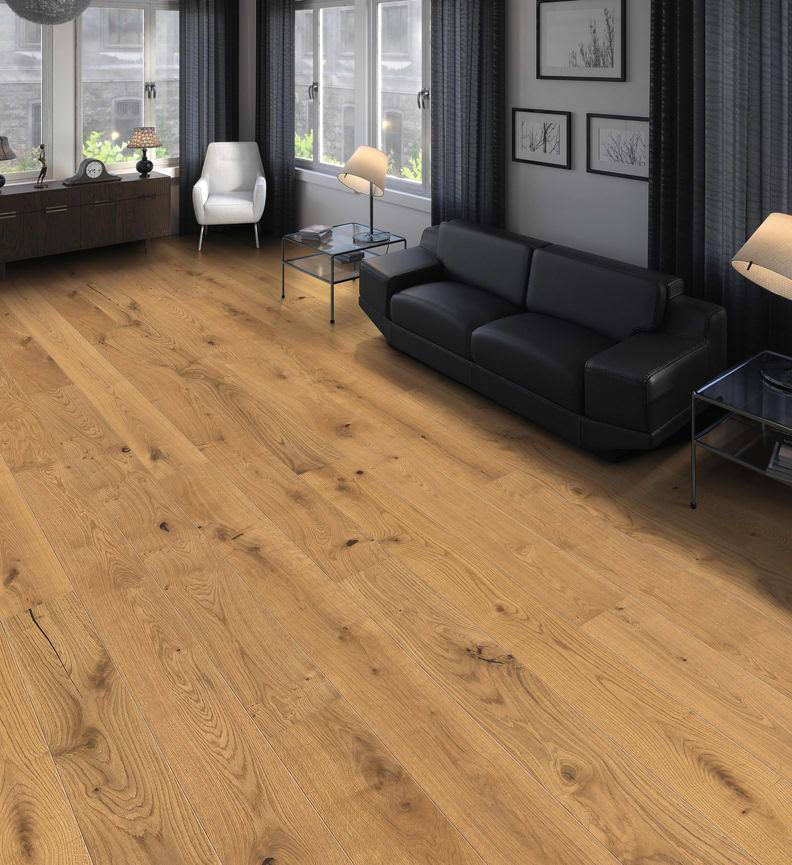 德国汉诺地板三层橡木Plank 1-Strip 180 2V Oak Sauvage silk  541813