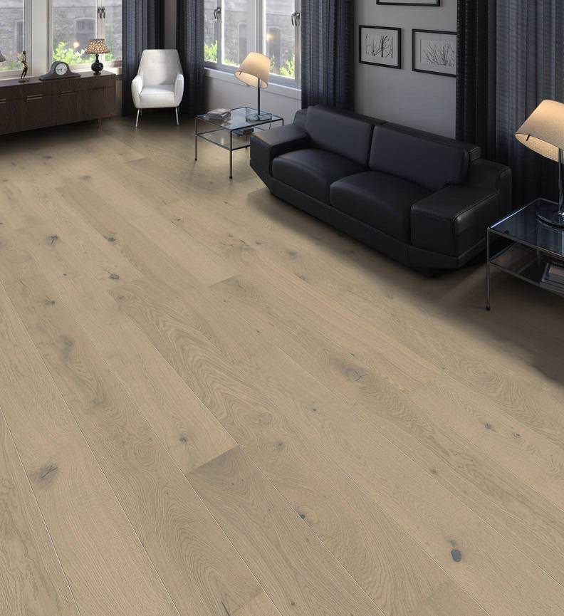 德国汉诺地板三层橡木Plank 1-Strip 180 2V Oak Sand Grey Sauvage silk 541815