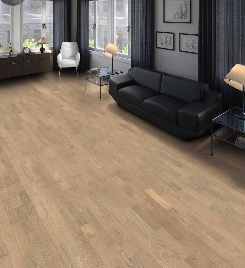 德国汉诺地板三层橡木Longstrip Oak Light White Naturale brushed 541915