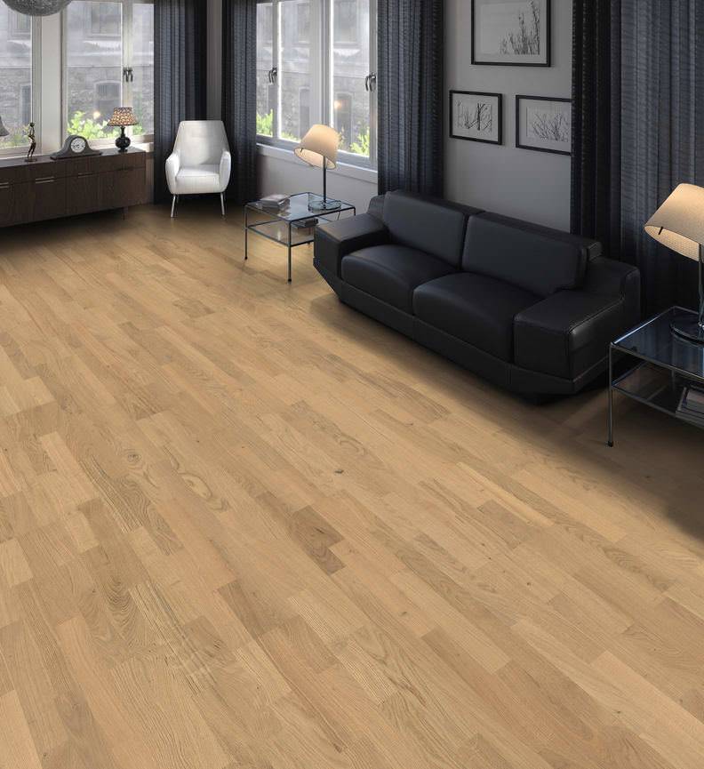 德国汉诺地板三层橡木Longstrip Oak invisible Naturale brushed 541925