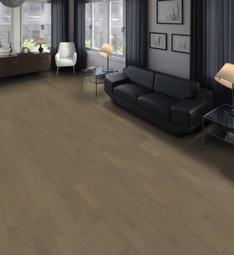 德国汉诺地板三层橡木Longstrip Oak Graphite Grey Trend brushed 541934