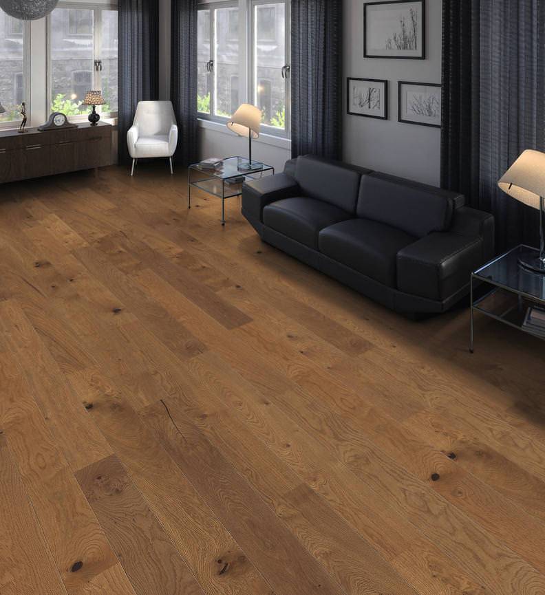 德国汉诺地板三层橡木Strip Duna 4V Smoked Oak Sauvage brushed 542128