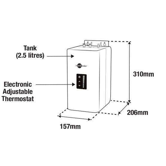 爱适易InSinkErator H3300 净水瞬间热饮系统 厨房冷热净水直饮机 5