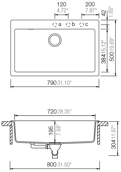 Schock硕科花岗岩水槽Signus N-100XL 5