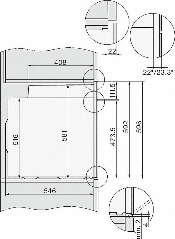 Miele H7164B 烤箱 左铰链 4