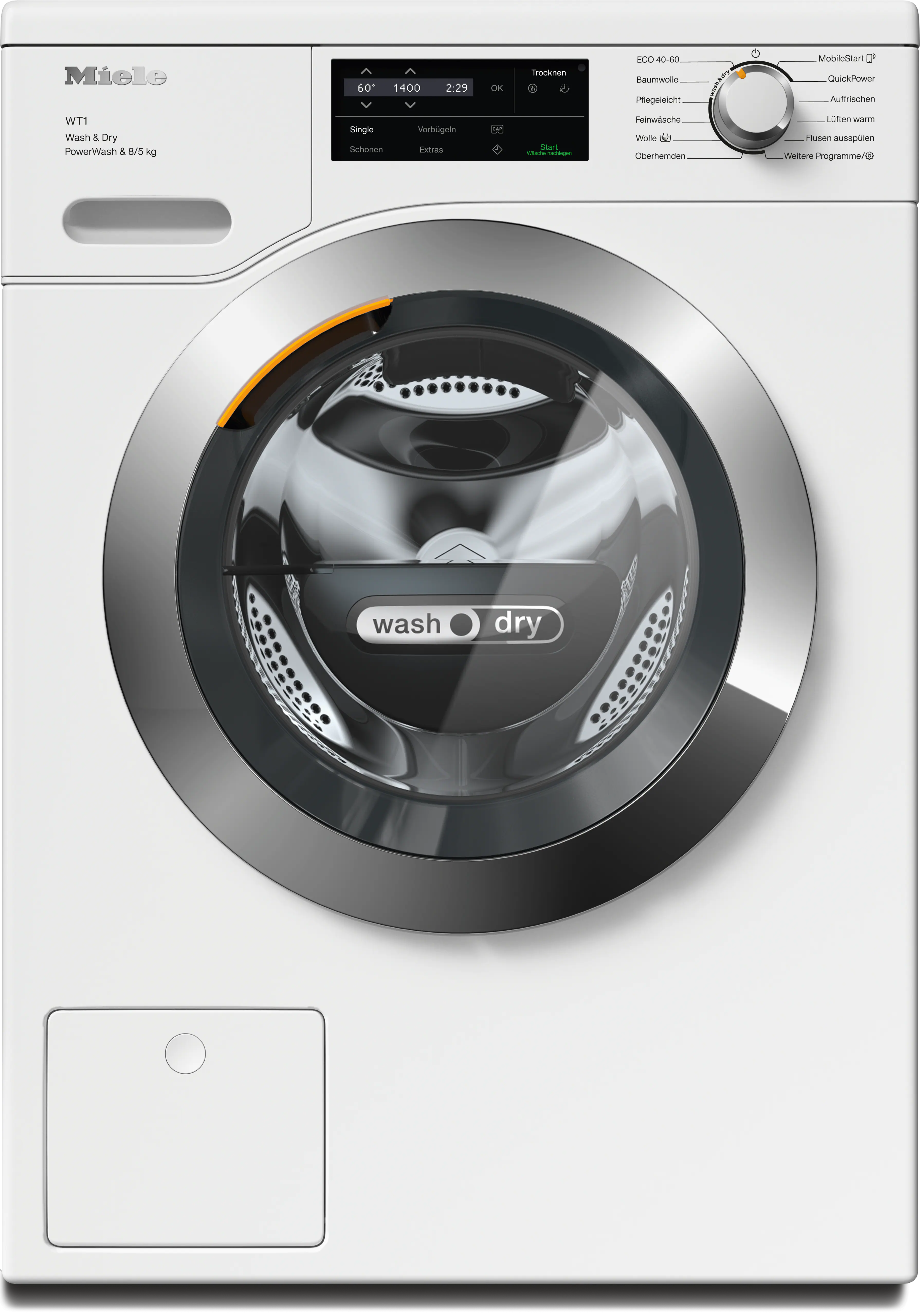 Miele WTI360 WPM PWash 8/5kg 洗烘一体机 Lotosweiß