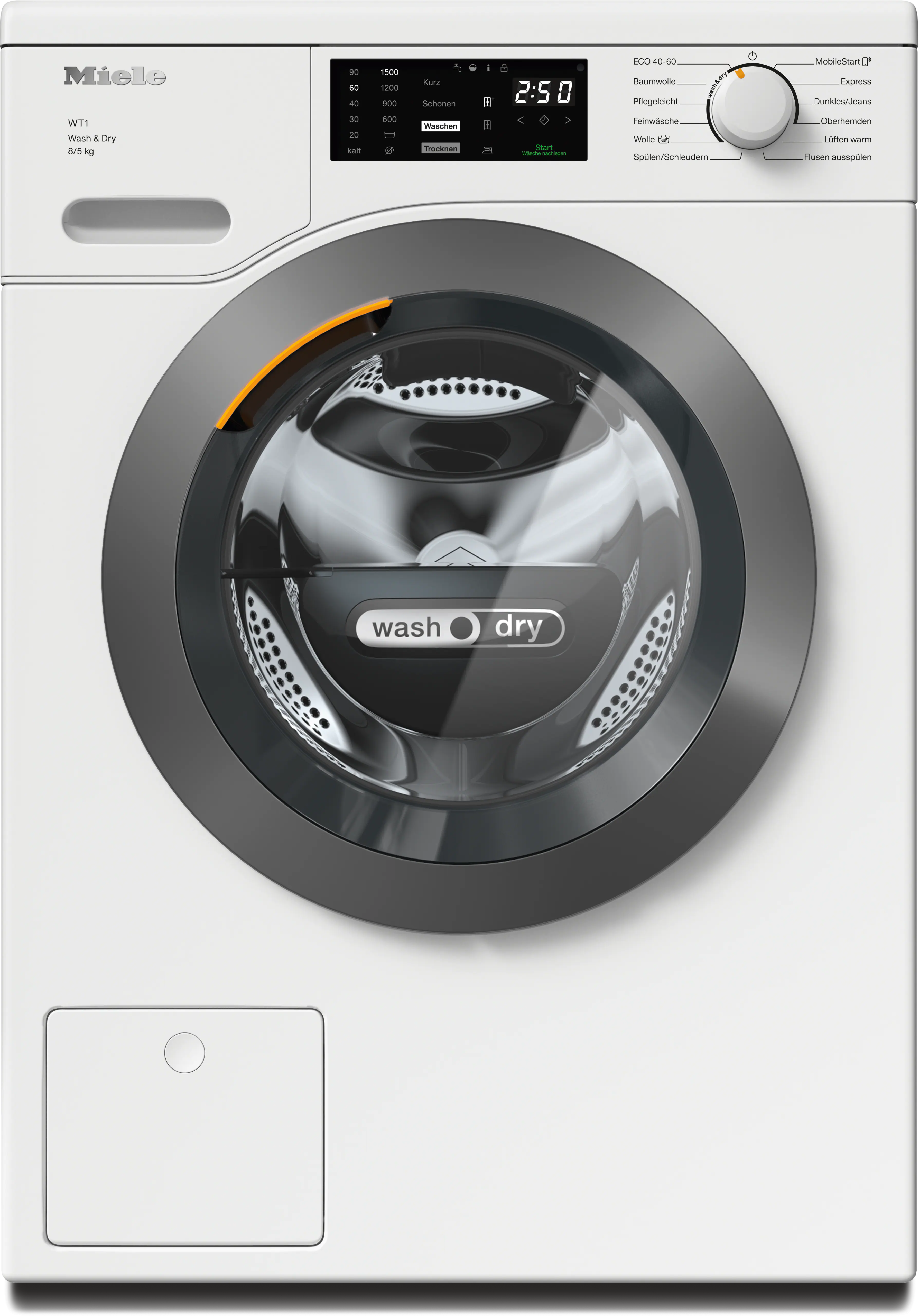 Miele WTD160 WCS 8/5 kg 洗烘一体机 Lotosweiß