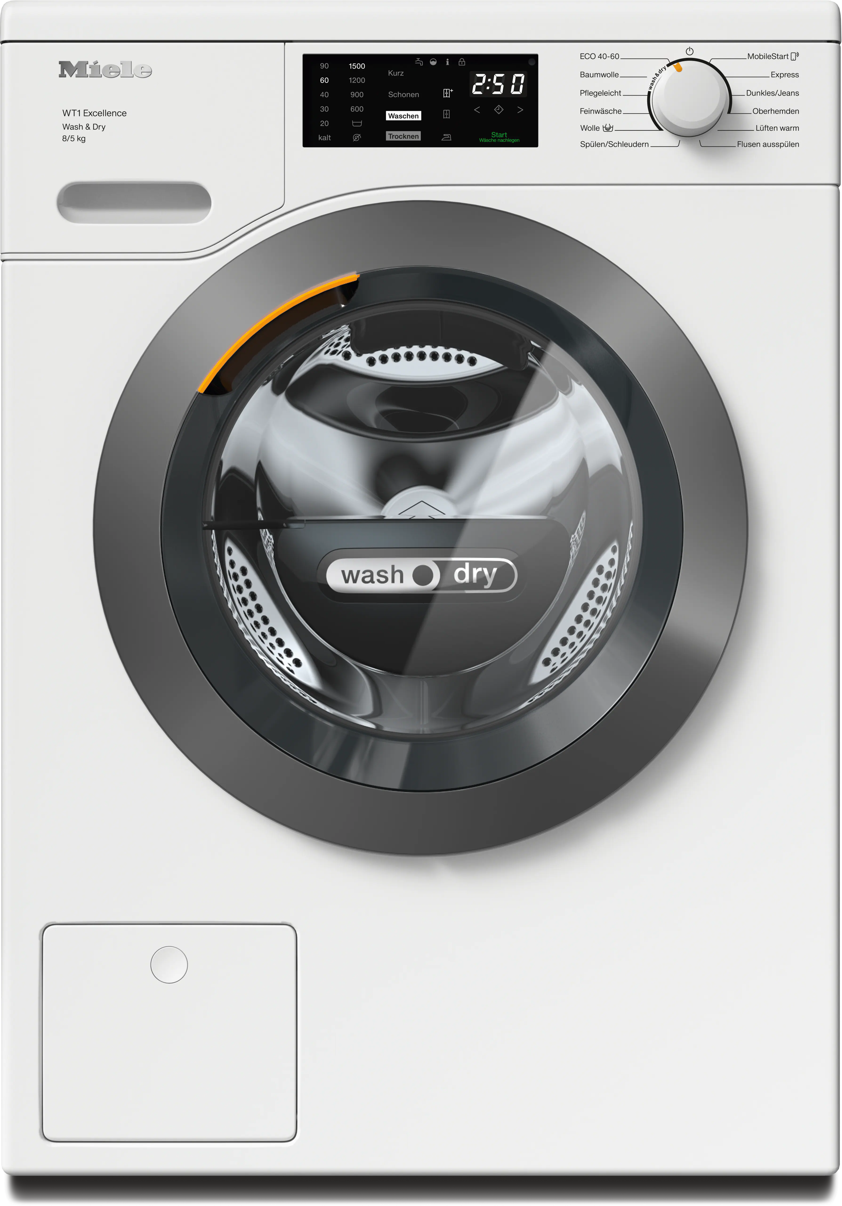 Miele WTD165 WPM 8/5kg 洗烘一体机 Lotosweiß