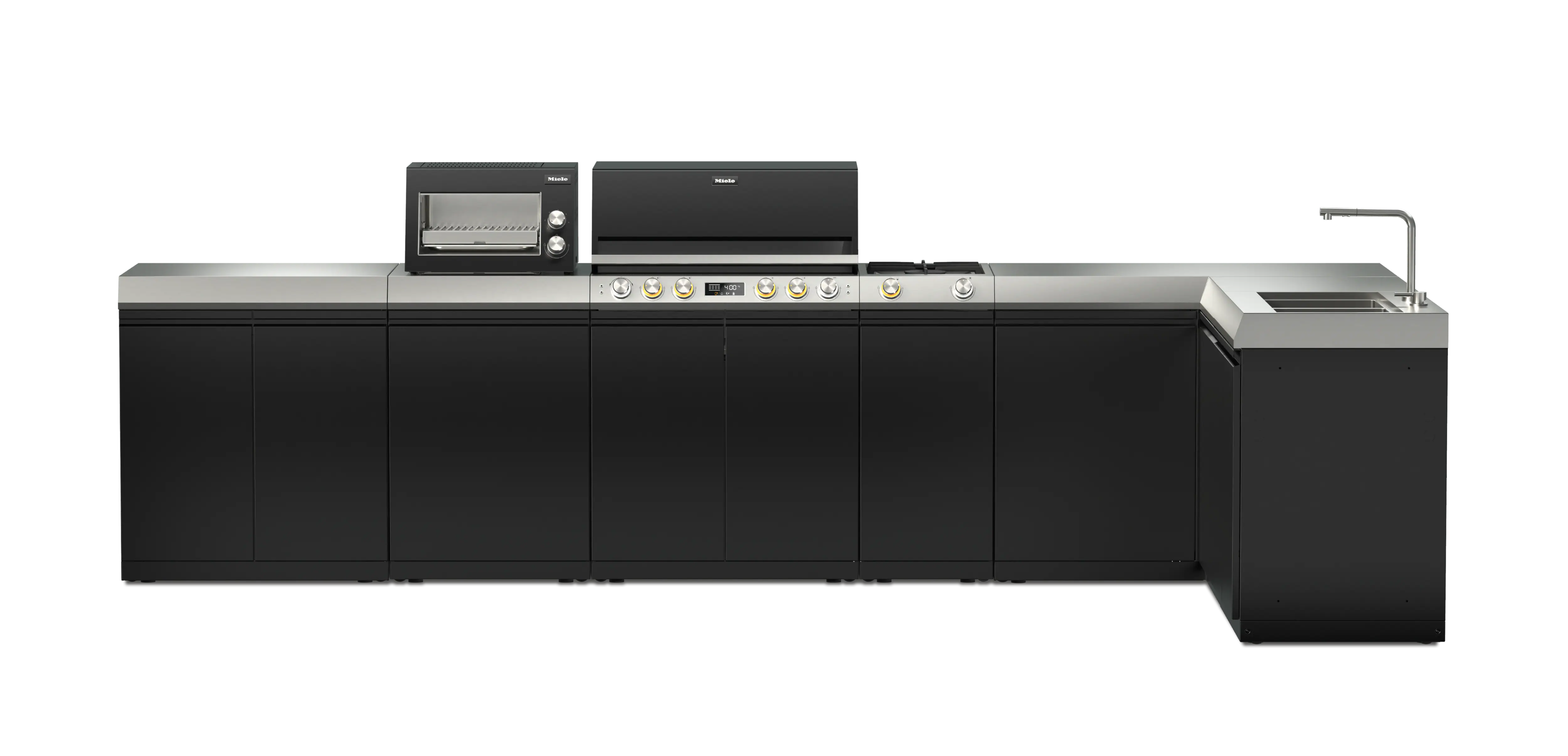 Miele Dreams – Signature 户外厨房 Lava 黑色