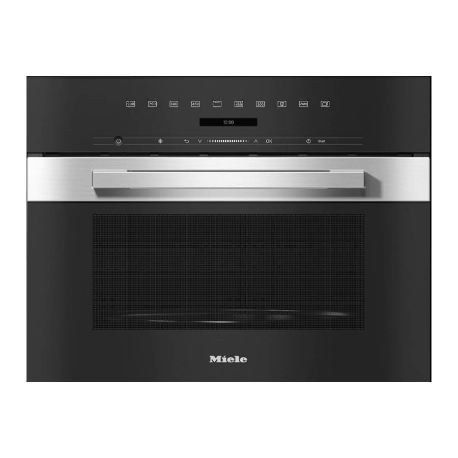  Miele 美诺 嵌入式M 7244 TC微波烤箱自动程序 爆米花功能