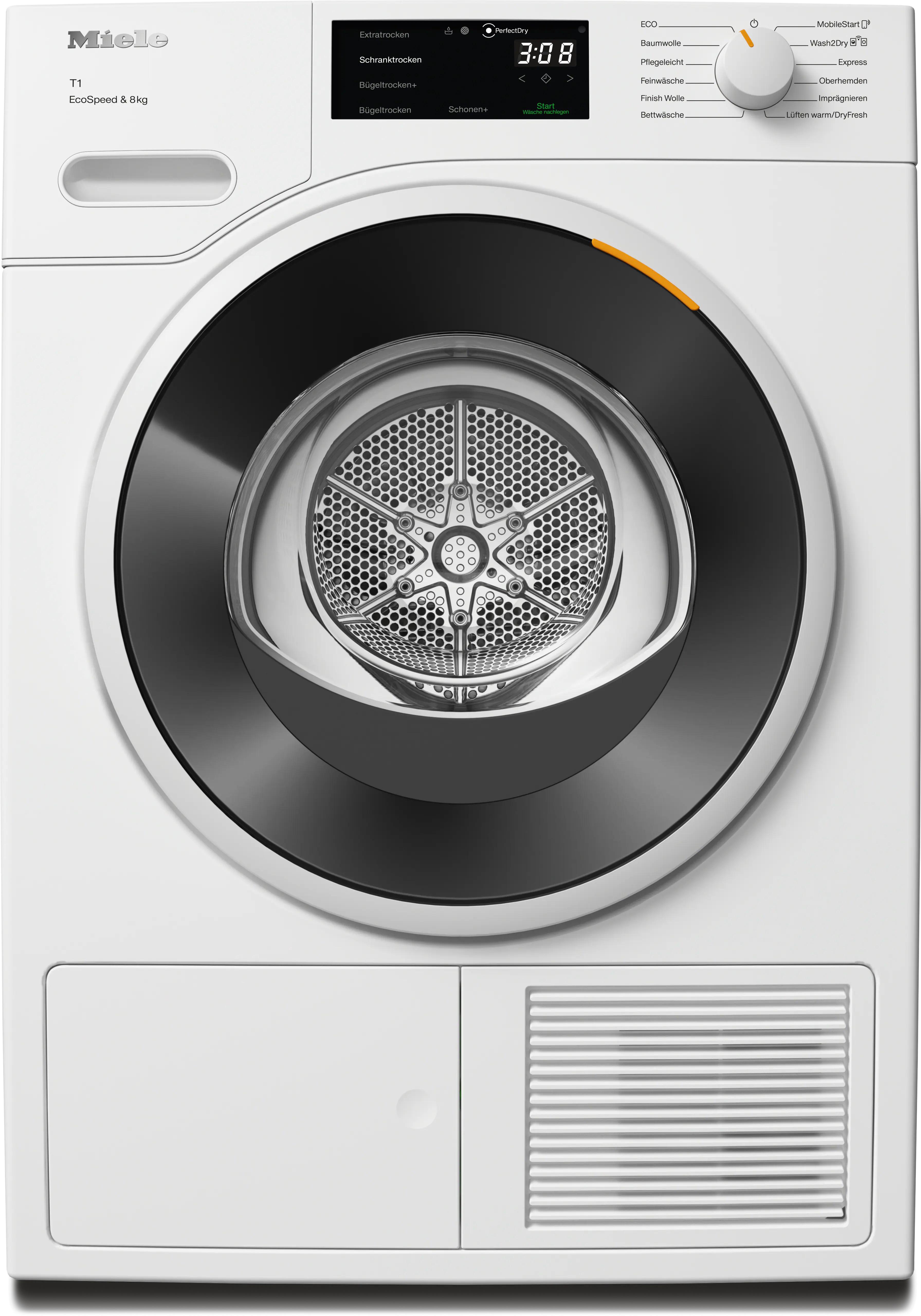 Miele美诺 TWC640WP EcoSpeed&8kg 烘干机