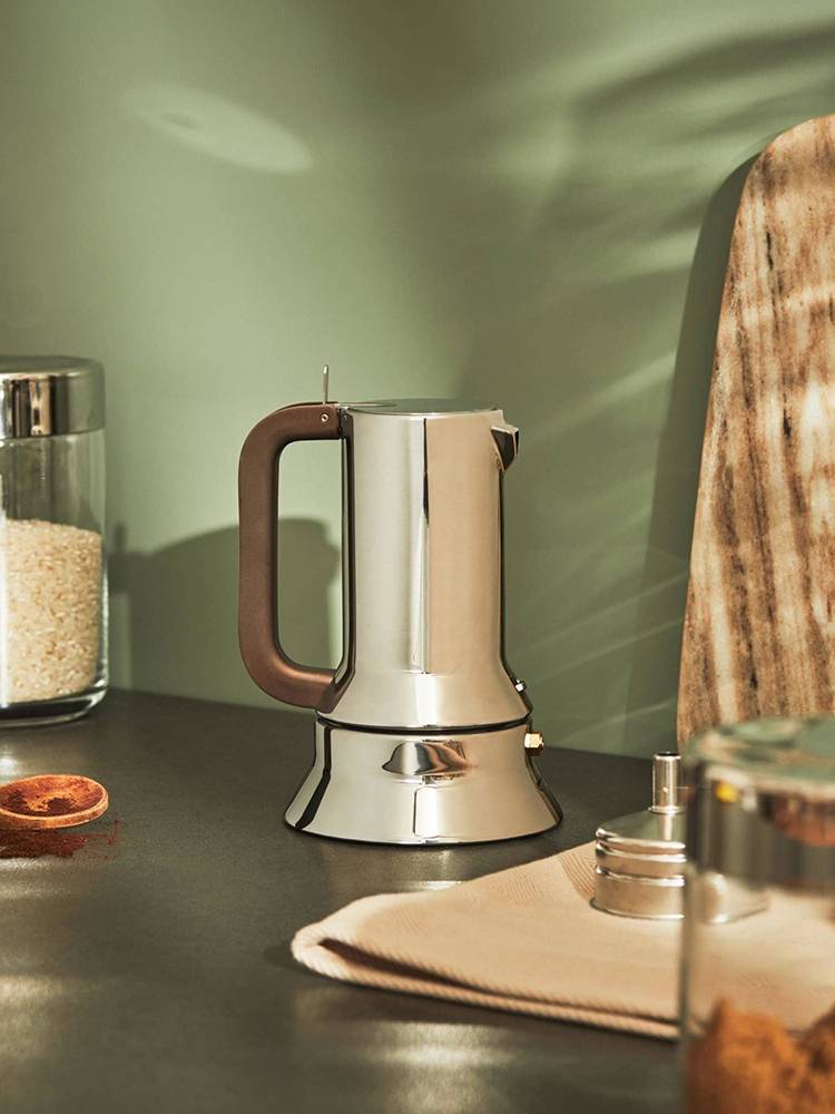 ALESSI/9090意式摩卡壶煮咖啡单阀316不锈钢咖啡壶手冲家用送礼 2