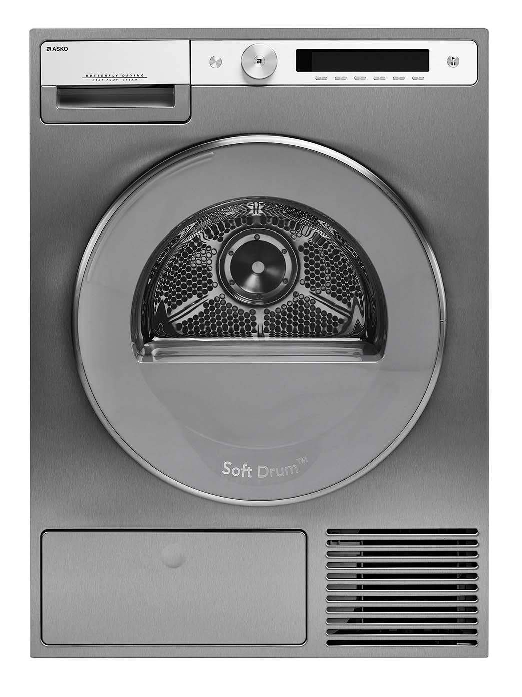 ASKO Style 滚筒式热泵T 608 HX S干衣机 8公斤不锈钢