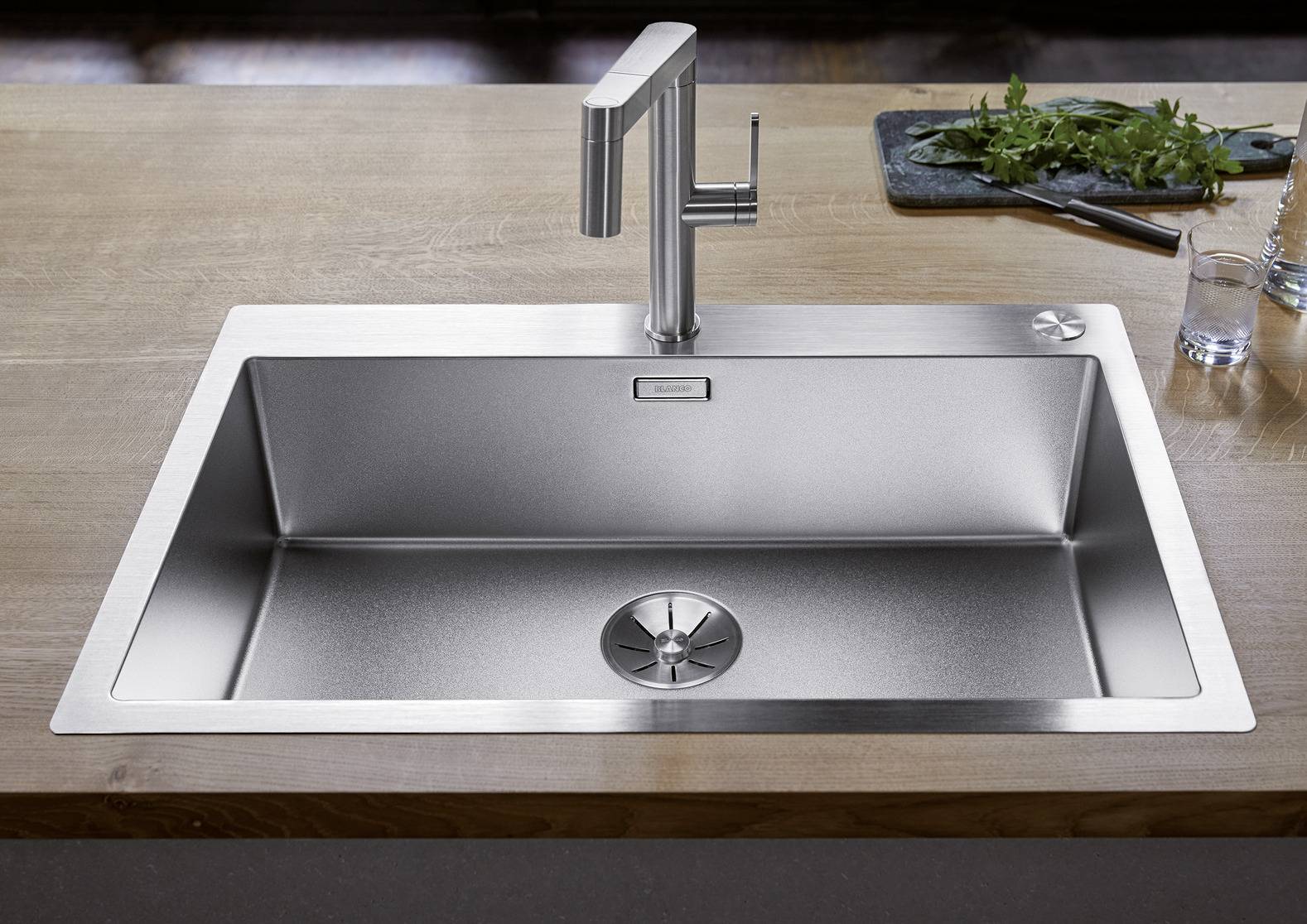 Blanco铂浪高CLARON 700-IF/A Durinox （带台控）不锈钢手工水槽 2