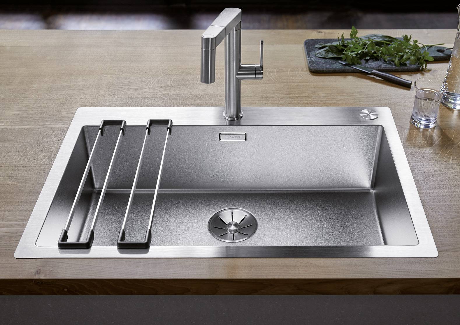 Blanco铂浪高CLARON 700-IF/A Durinox （带台控）不锈钢手工水槽 3