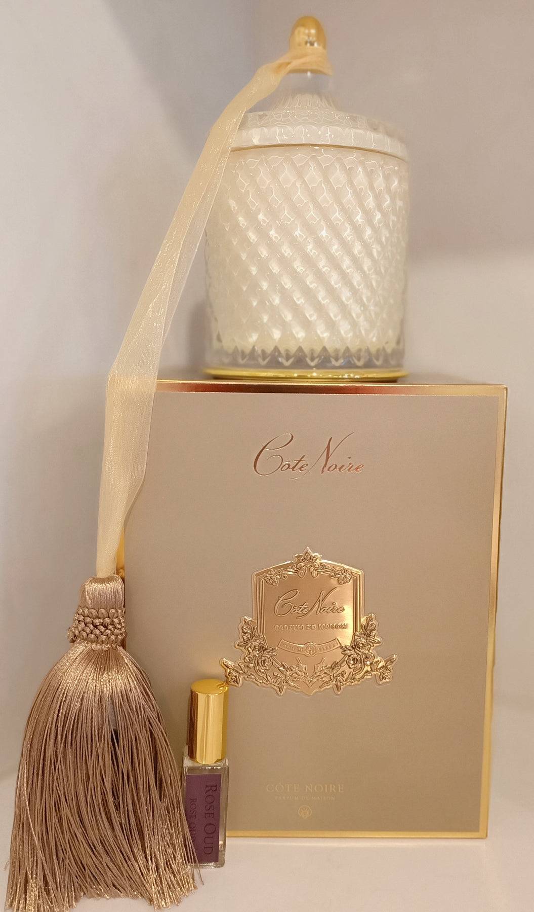 Cote Noire GML45009 500g 大号奶油色艺术蜡烛-金色香草 2