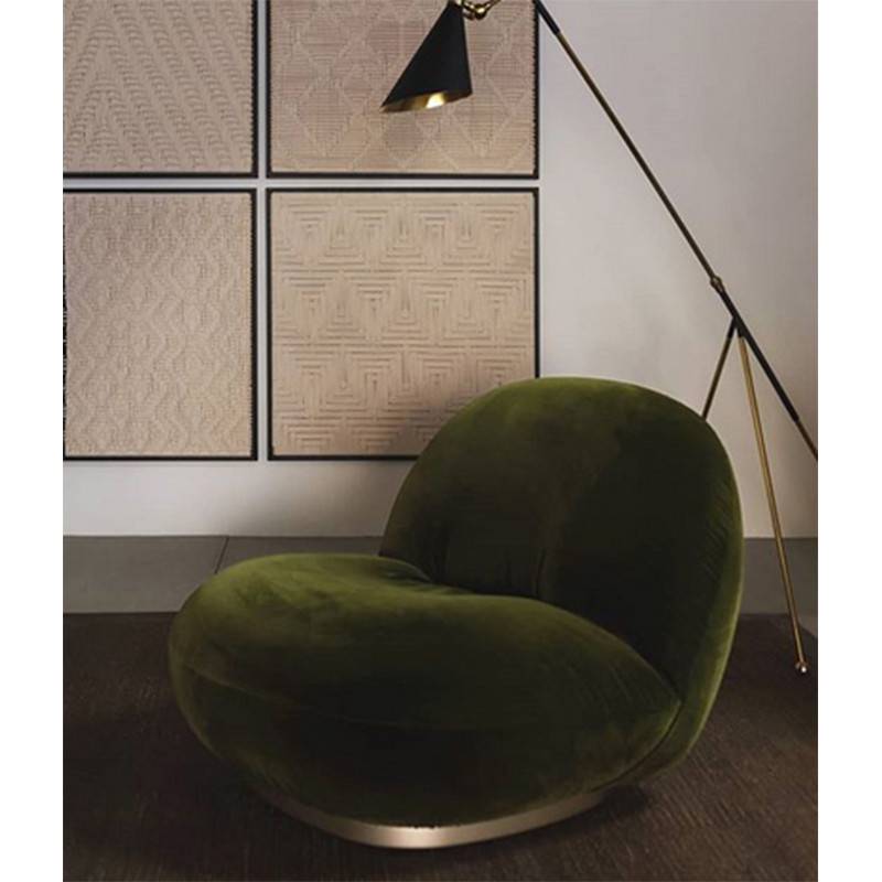 丹麦Gubi软萌可爱Pacha Lounge Chair 休闲椅