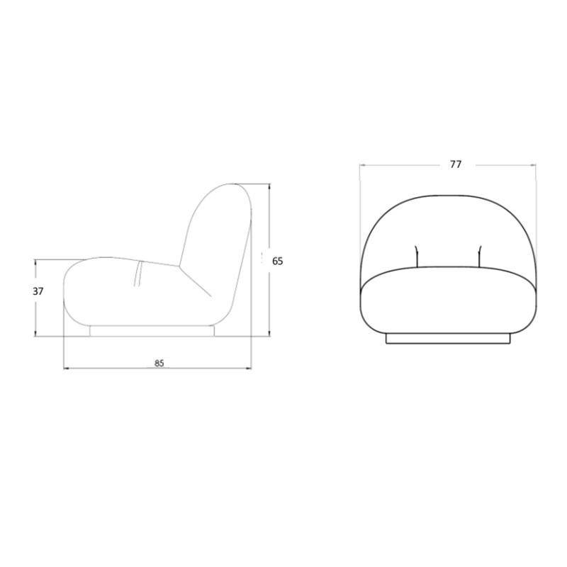 丹麦Gubi软萌可爱Pacha Lounge Chair 休闲椅 5